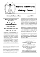 Cover of Liberal Democrat History Group Newsletter 3