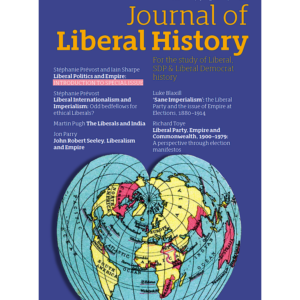 Journal of Liberal History 122 – Special issue: Liberal politics and empire cover